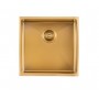 Aqu Brushed Gold Handmade Single Bowl Kitchen Sink 440*440*205
